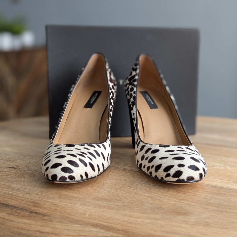 Ann Taylor Perfect Haircalf Block Heels - Picture 2 of 10